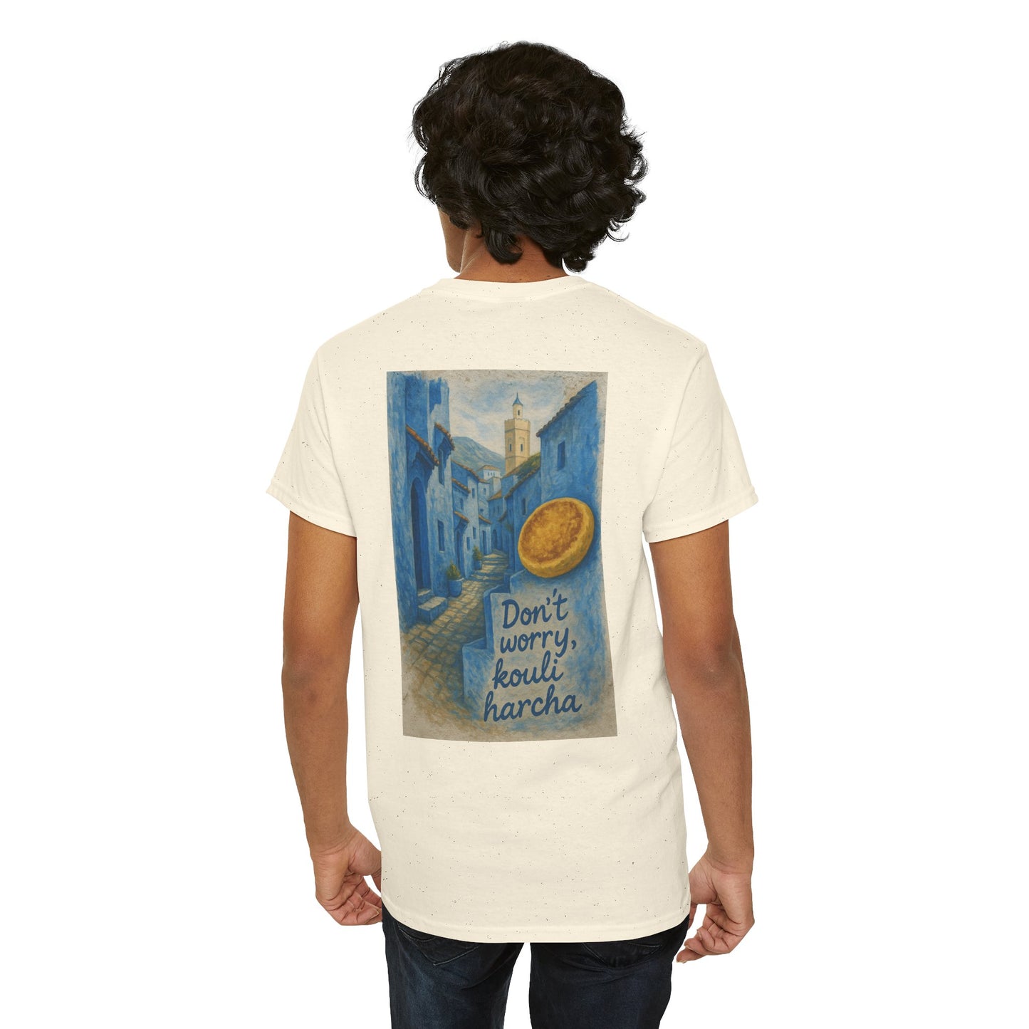 T-shirt Unisexe “Don’t Worry, Kouli Harcha” – Tee Humoristique, Streetwear Original, Style Casual & Confortable qualité allemande 🇩🇪
