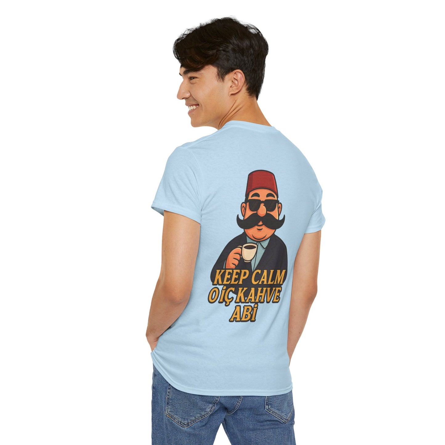 T-Shirt Signature unisex Keep Calm O İç Kahve Abi – Qualité Allemande Premium 🇩🇪