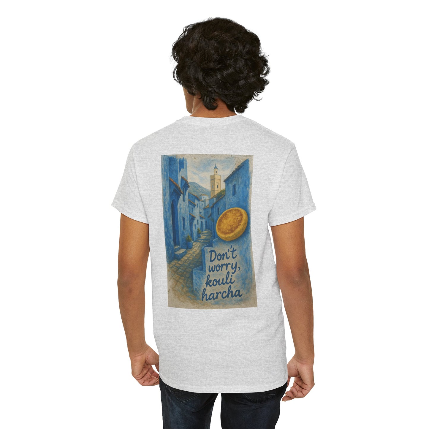 T-shirt Unisexe “Don’t Worry, Kouli Harcha” – Tee Humoristique, Streetwear Original, Style Casual & Confortable qualité allemande 🇩🇪