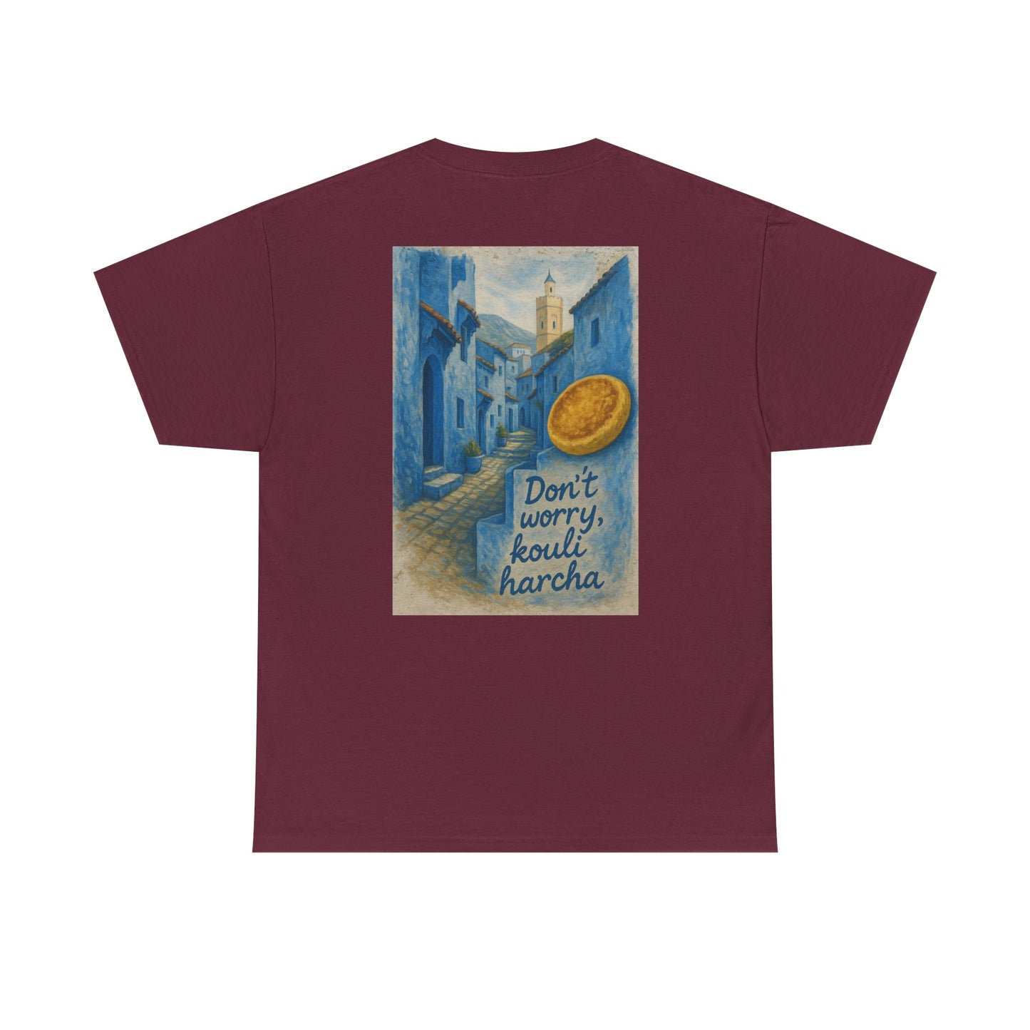 T-shirt Unisexe “Don’t Worry, Kouli Harcha” – Tee Humoristique, Streetwear Original, Style Casual & Confortable qualité allemande 🇩🇪