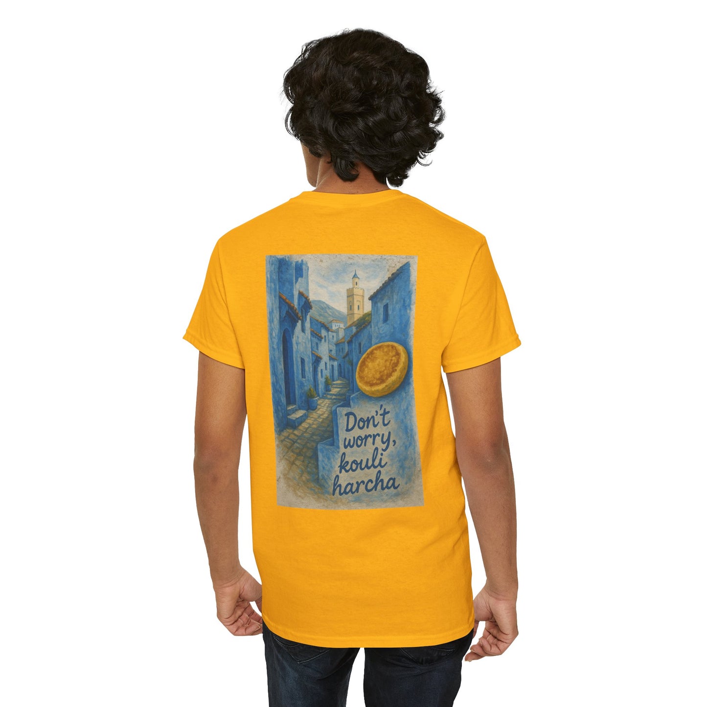T-shirt Unisexe “Don’t Worry, Kouli Harcha” – Tee Humoristique, Streetwear Original, Style Casual & Confortable qualité allemande 🇩🇪