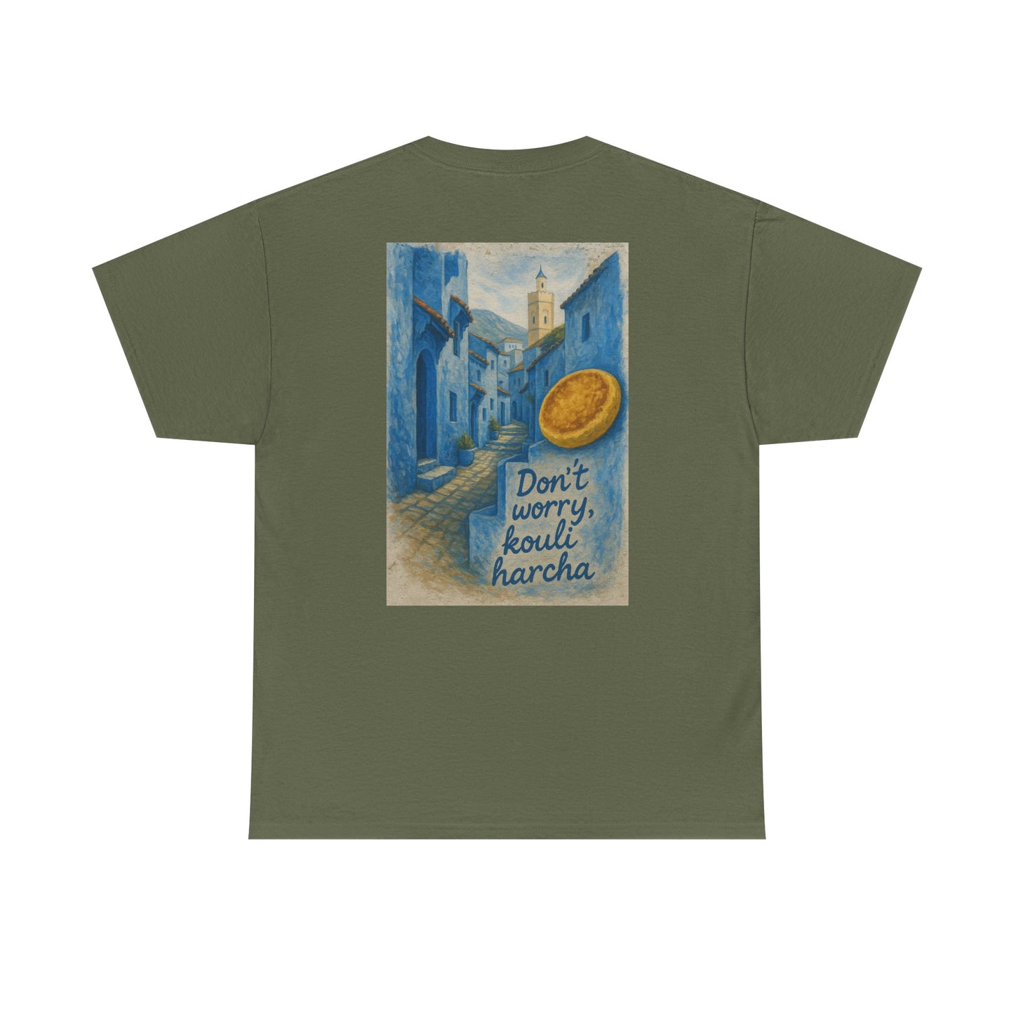 T-shirt Unisexe “Don’t Worry, Kouli Harcha” – Tee Humoristique, Streetwear Original, Style Casual & Confortable qualité allemande 🇩🇪