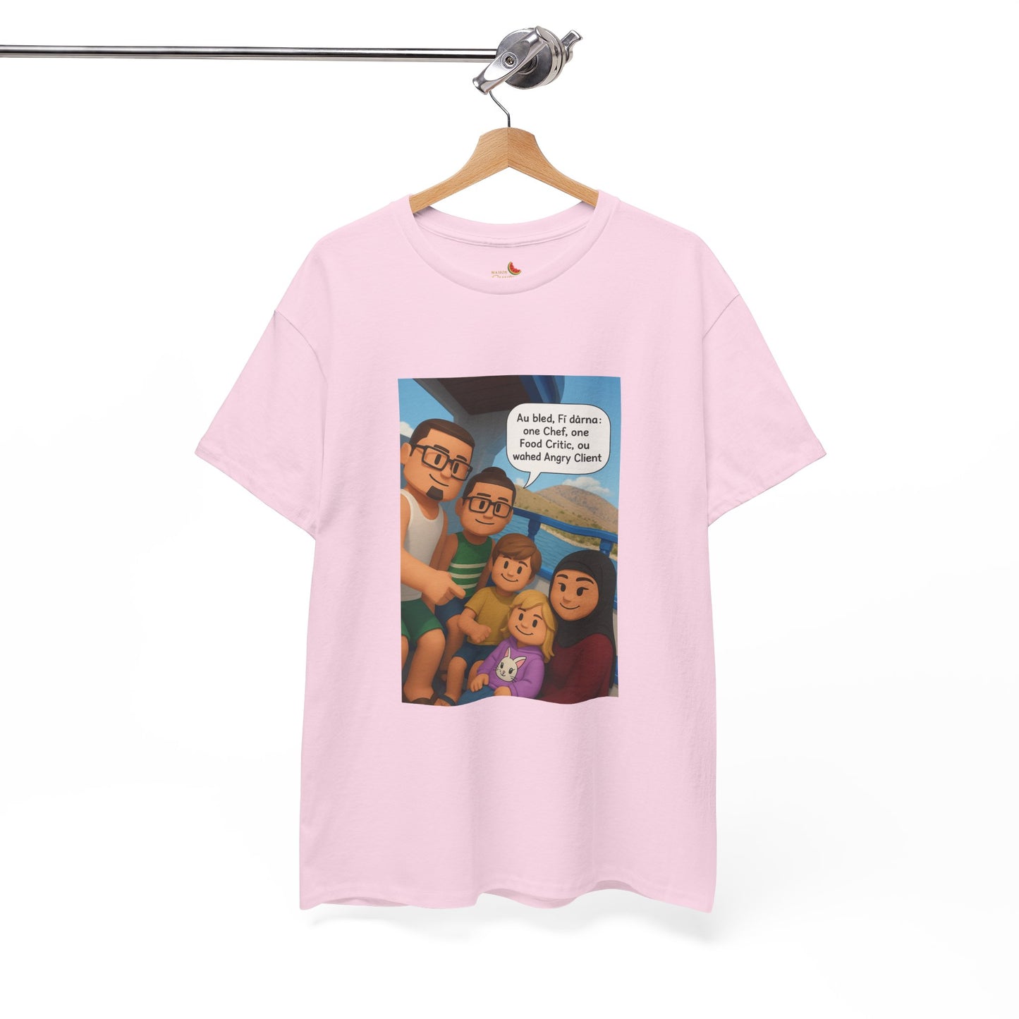 T-shirt Unisexe “Au Bled, Fi Dârna” – Humoristique & Premium | Streetwear Diaspora | Qualité Allemande 🇩🇪