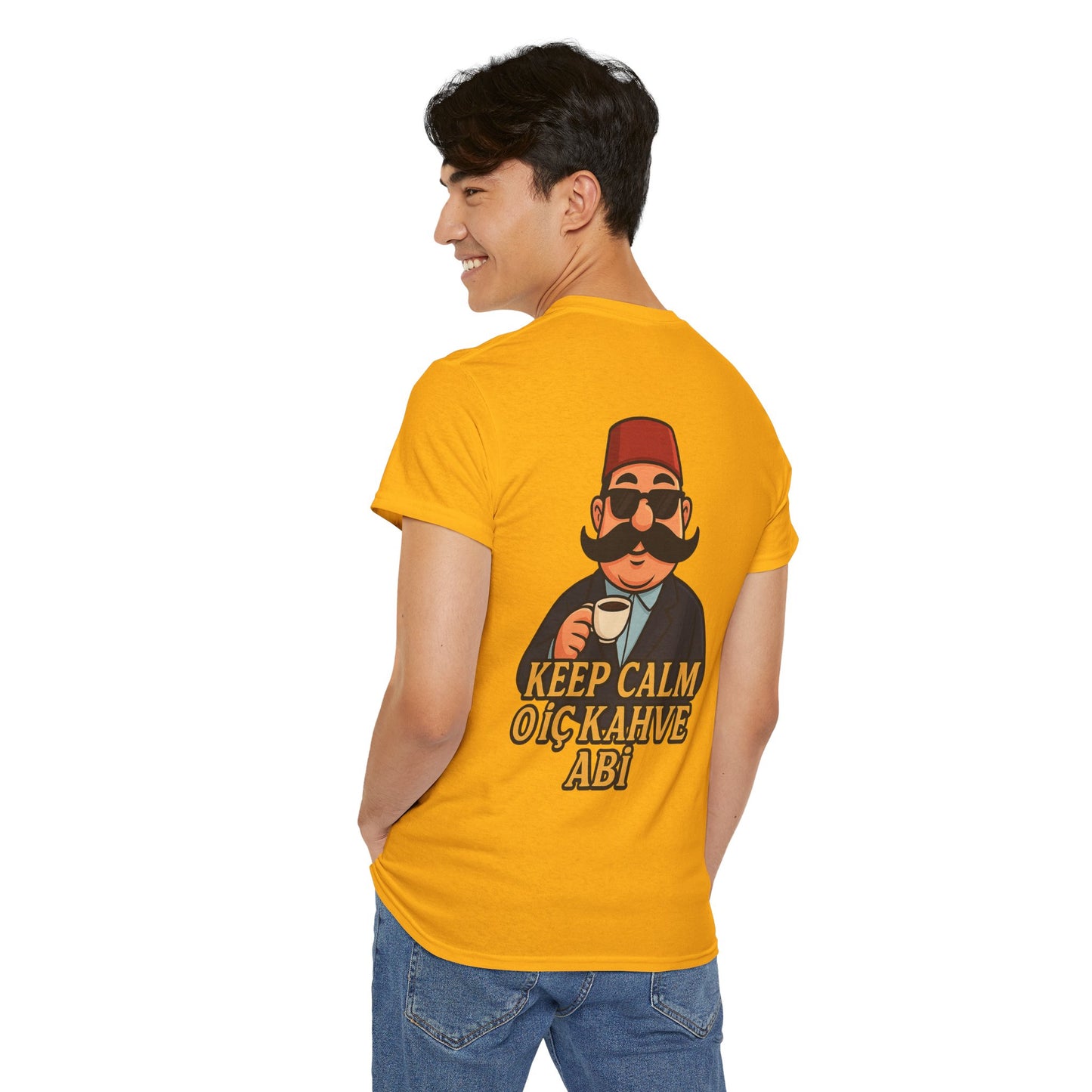 T-Shirt Signature unisex Keep Calm O İç Kahve Abi – Qualité Allemande Premium 🇩🇪