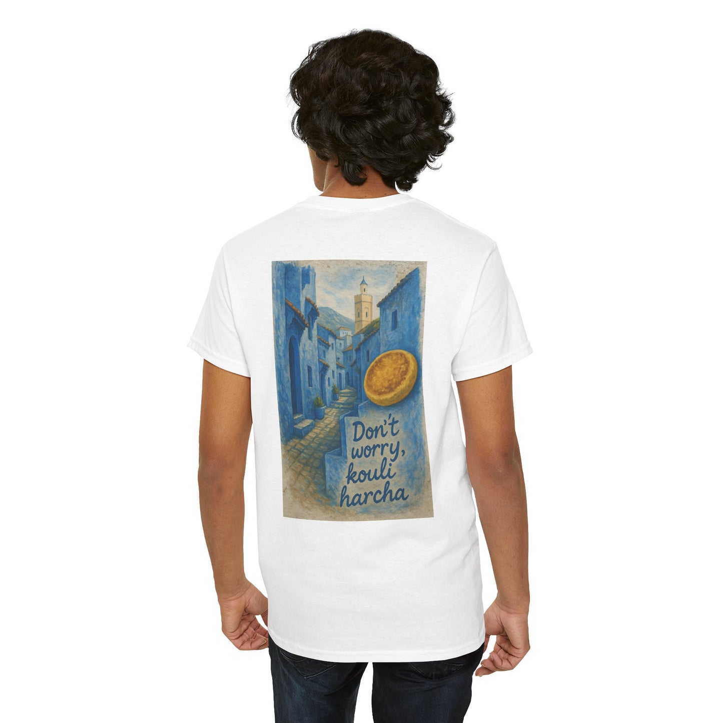 T-shirt Unisexe “Don’t Worry, Kouli Harcha” – Tee Humoristique, Streetwear Original, Style Casual & Confortable qualité allemande 🇩🇪