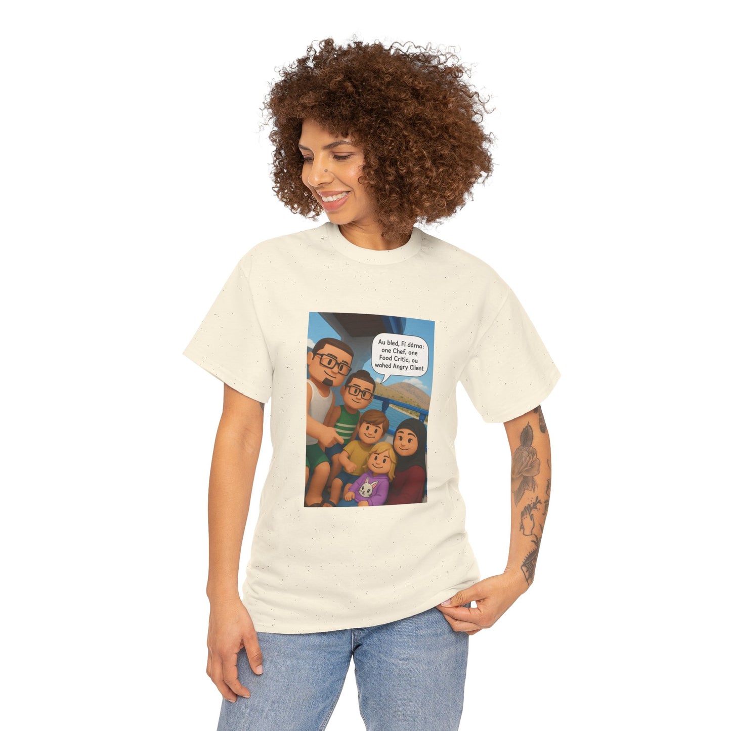 T-shirt Unisexe “Au Bled, Fi Dârna” – Humoristique & Premium | Streetwear Diaspora | Qualité Allemande 🇩🇪