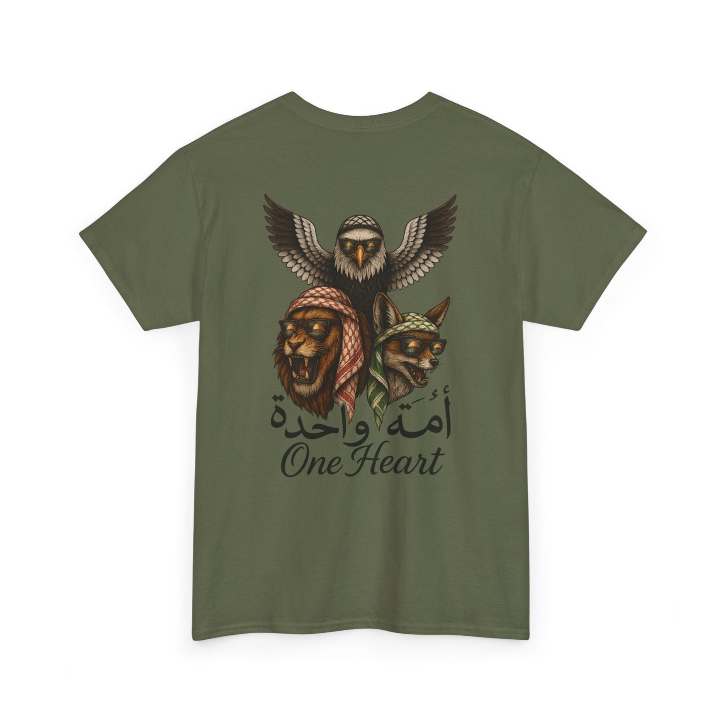 T-Shirt Signature unisex One Heart – Oummah Unie & Héritage Maghrébin – Qualité Allemande Premium 🇩🇪