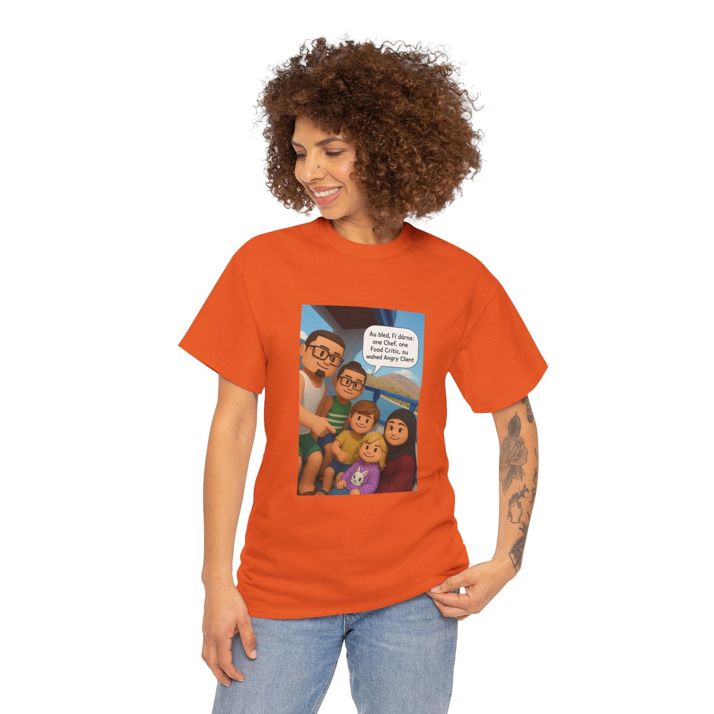 T-shirt Unisexe “Au Bled, Fi Dârna” – Humoristique & Premium | Streetwear Diaspora | Qualité Allemande 🇩🇪