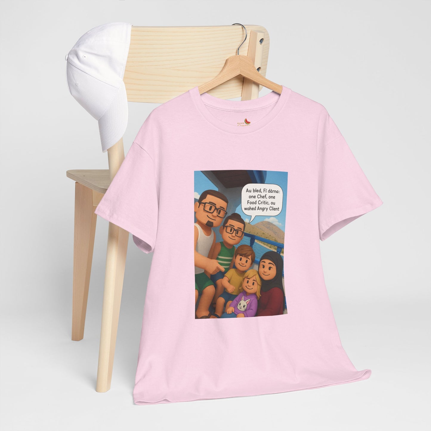 T-shirt Unisexe “Au Bled, Fi Dârna” – Humoristique & Premium | Streetwear Diaspora | Qualité Allemande 🇩🇪