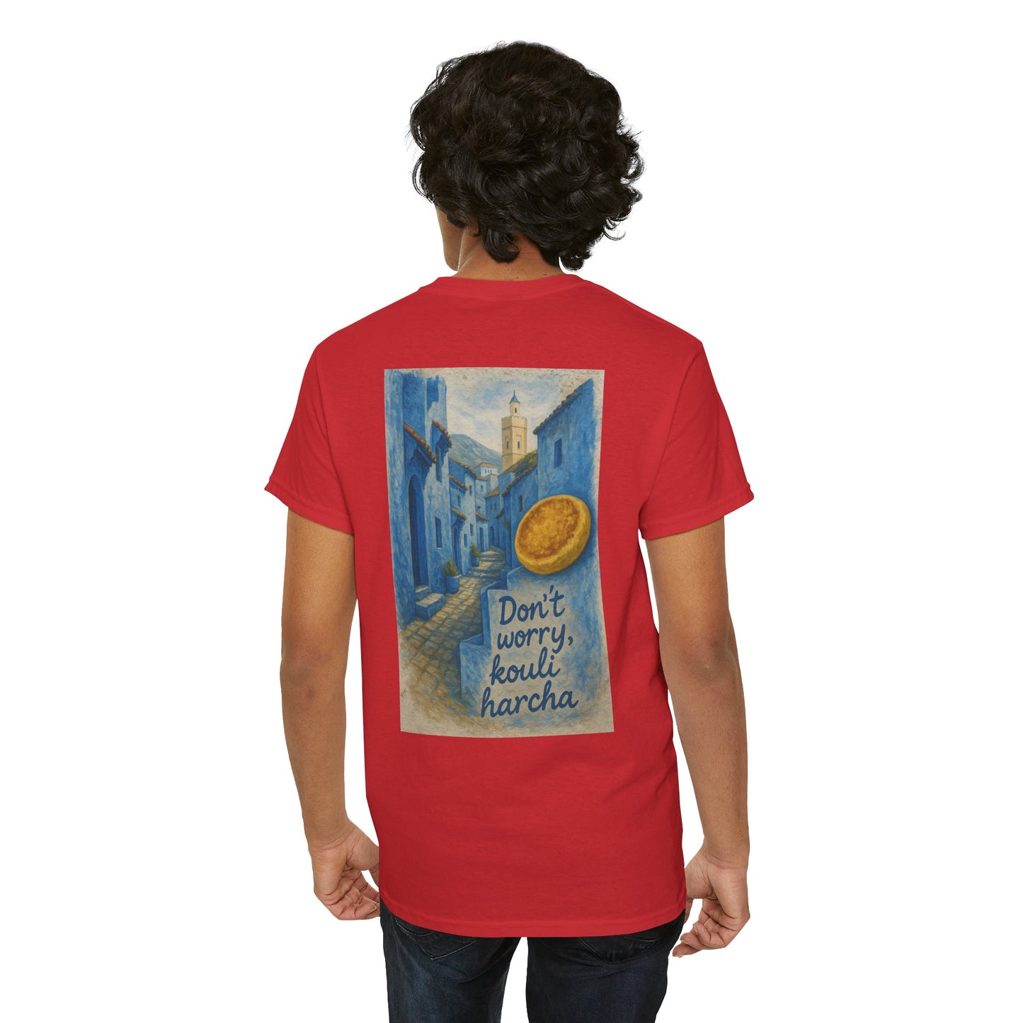 T-shirt Unisexe “Don’t Worry, Kouli Harcha” – Tee Humoristique, Streetwear Original, Style Casual & Confortable qualité allemande 🇩🇪