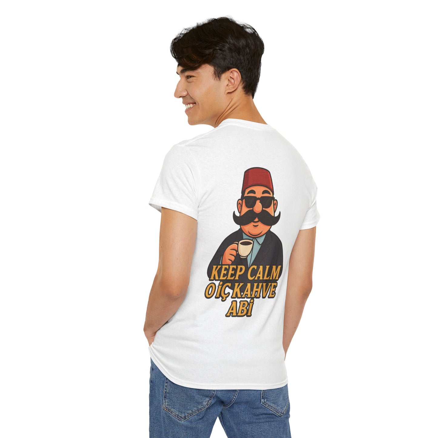 T-Shirt Signature unisex Keep Calm O İç Kahve Abi – Qualité Allemande Premium 🇩🇪