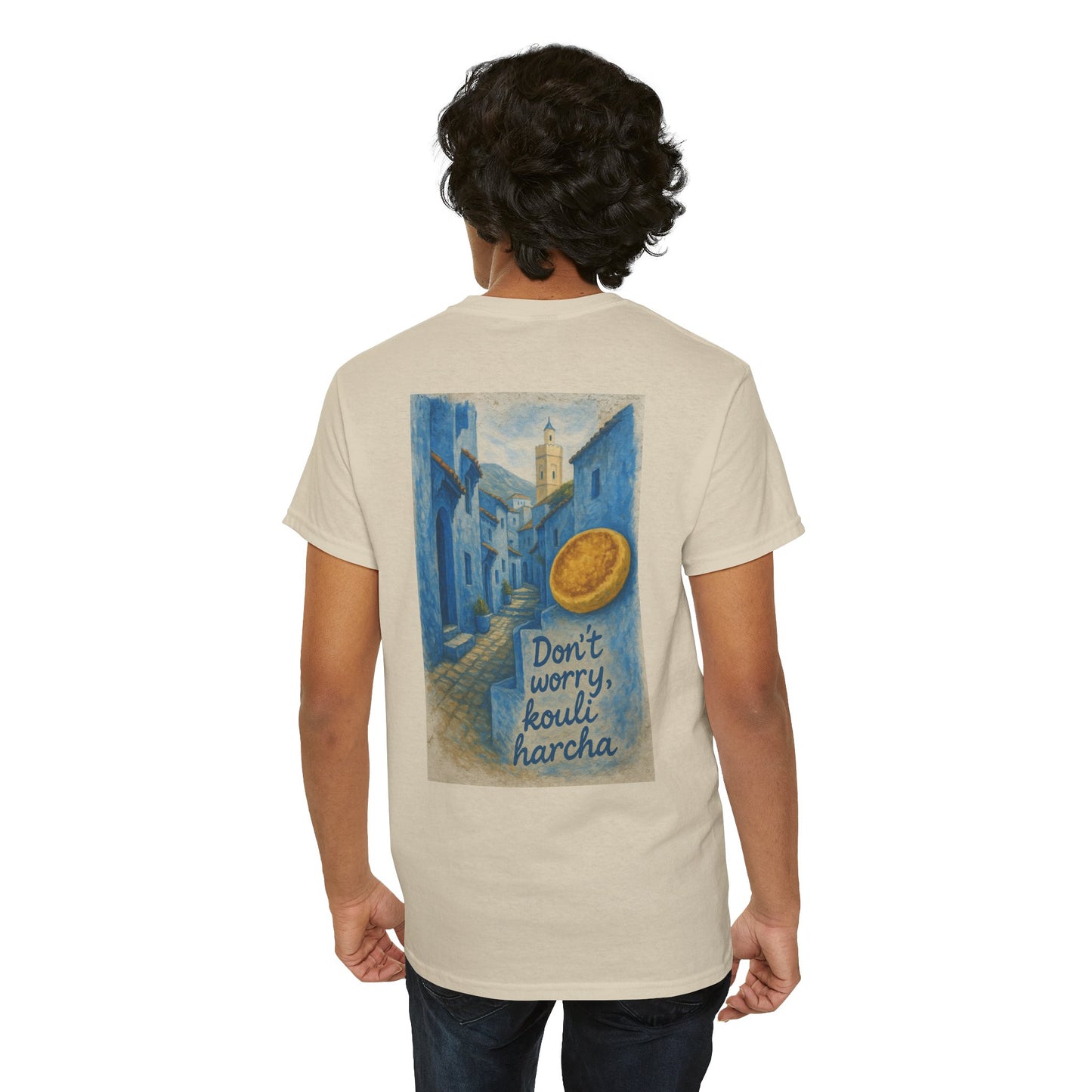 T-shirt Unisexe “Don’t Worry, Kouli Harcha” – Tee Humoristique, Streetwear Original, Style Casual & Confortable qualité allemande 🇩🇪