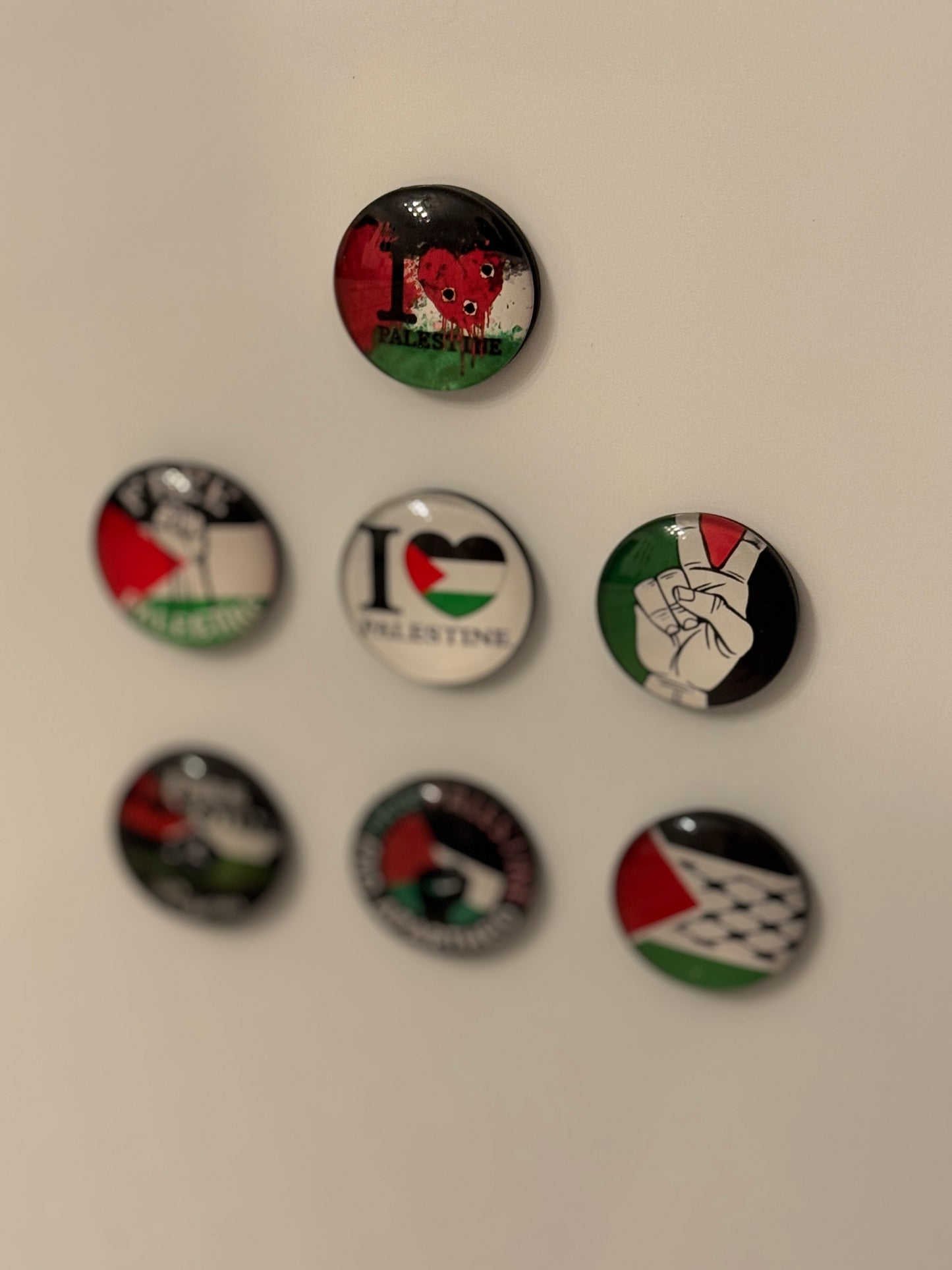 ❤️🖤🤍💚 Pack de 7 Magnets (aimant) Signature